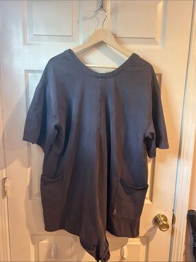 Free People Movement Hot Shot Tee Romper in Dark Espresso One piece Jumpsuit